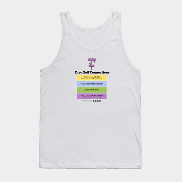 Disc Golf Puzzle Tank Top by grahamwilliams